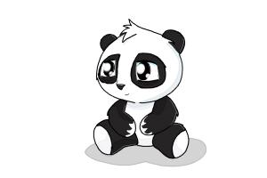 300x200 How To Draw A Cute Panda - Cute Panda Drawing