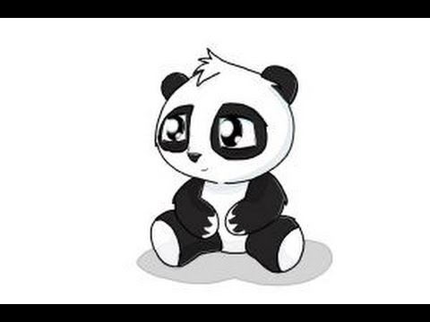 480x360 cute panda drawing how to draw a cute panda youtube printable - Cute Panda Drawing