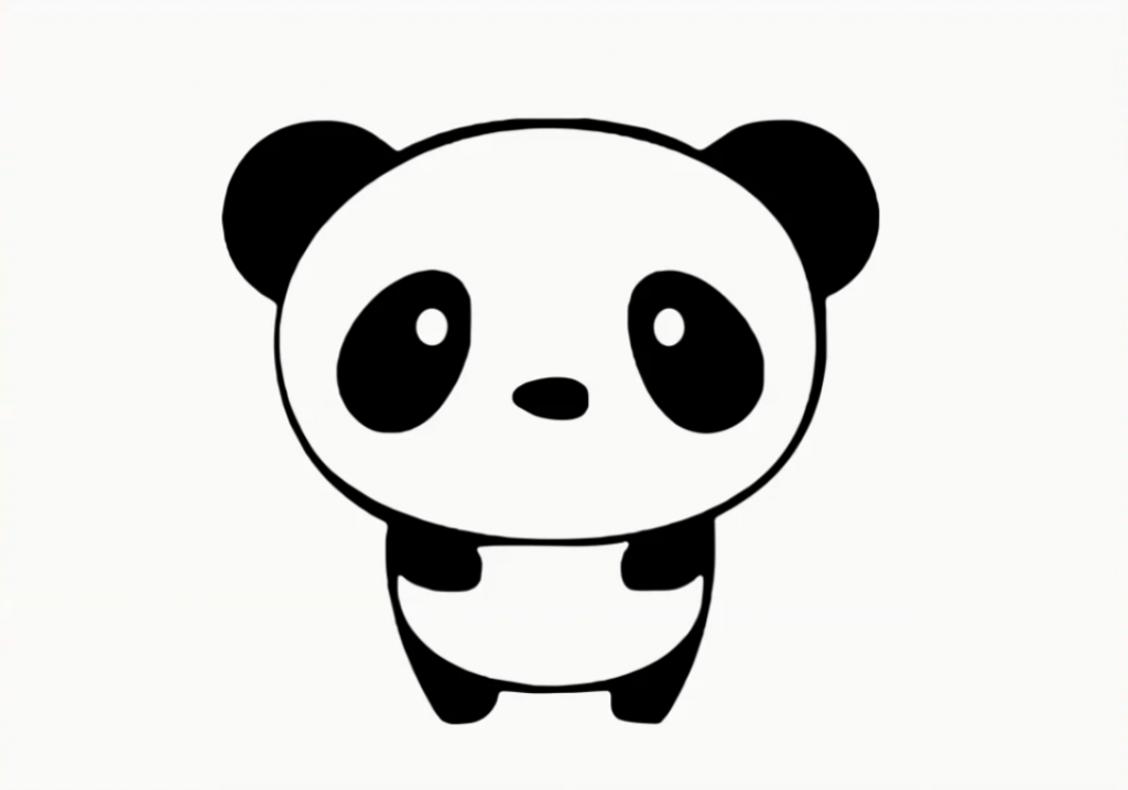 1024x718 Cute Panda Drawing Step - Cute Panda Drawing