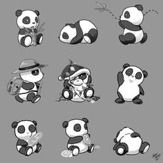 236x236 Drawing Of A Cartoon Panda Troller Us - Cute Panda Drawing Pictures