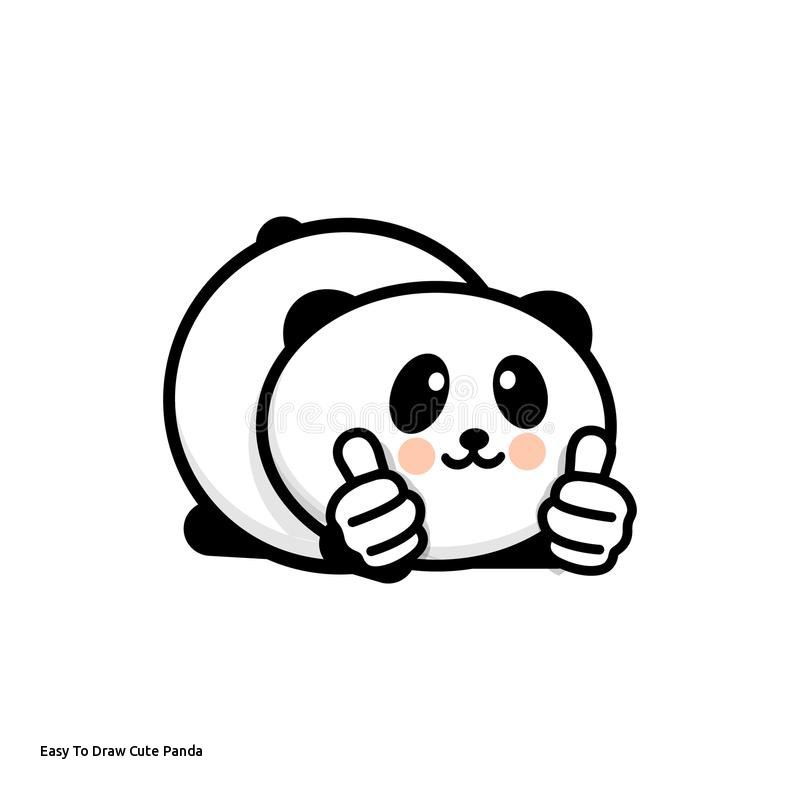 800x800 easy to draw cute panda ok logo funny little cute panda showing - Cute Panda Drawing Pictures