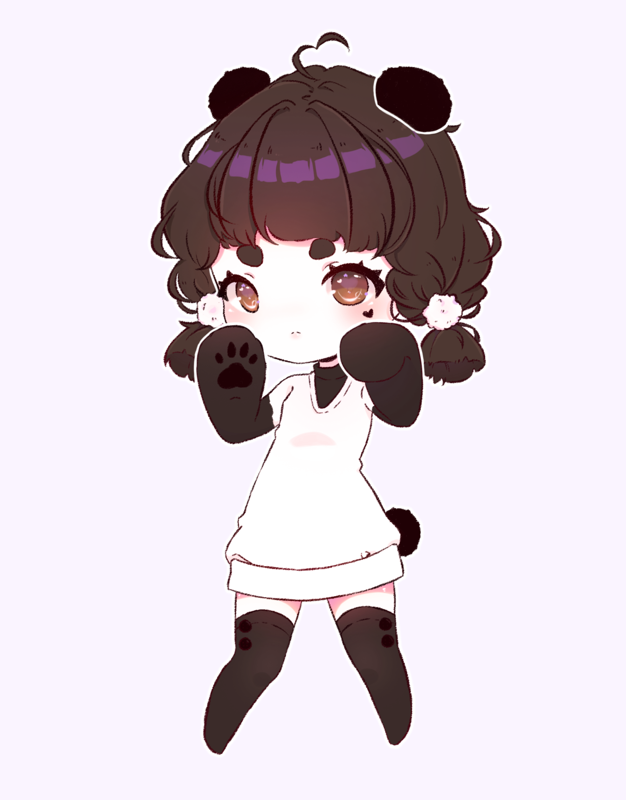 1280x1636 cute panda girl between commissions ^ ^ drawing - Cute Panda Drawing Tumblr