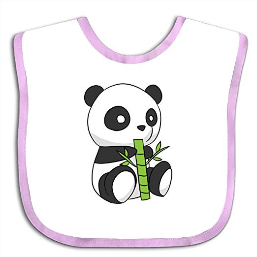 522x522 cute panda love drawing bib soft towel cotton bibs - Cute Panda Love Drawing