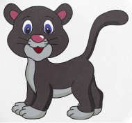 190x176 cool funny cute panther small buttons spreadshirt - Cute Panther Drawing