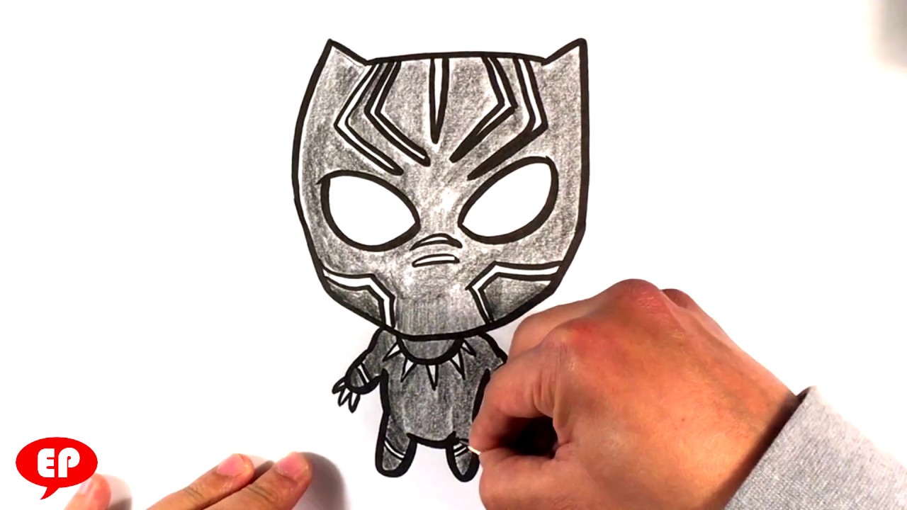 1280x720 How To Draw Cute Black Panther - Cute Panther Drawing