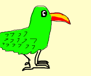 300x250 A Cute Parrot Drawing - Cute Parrot Drawing