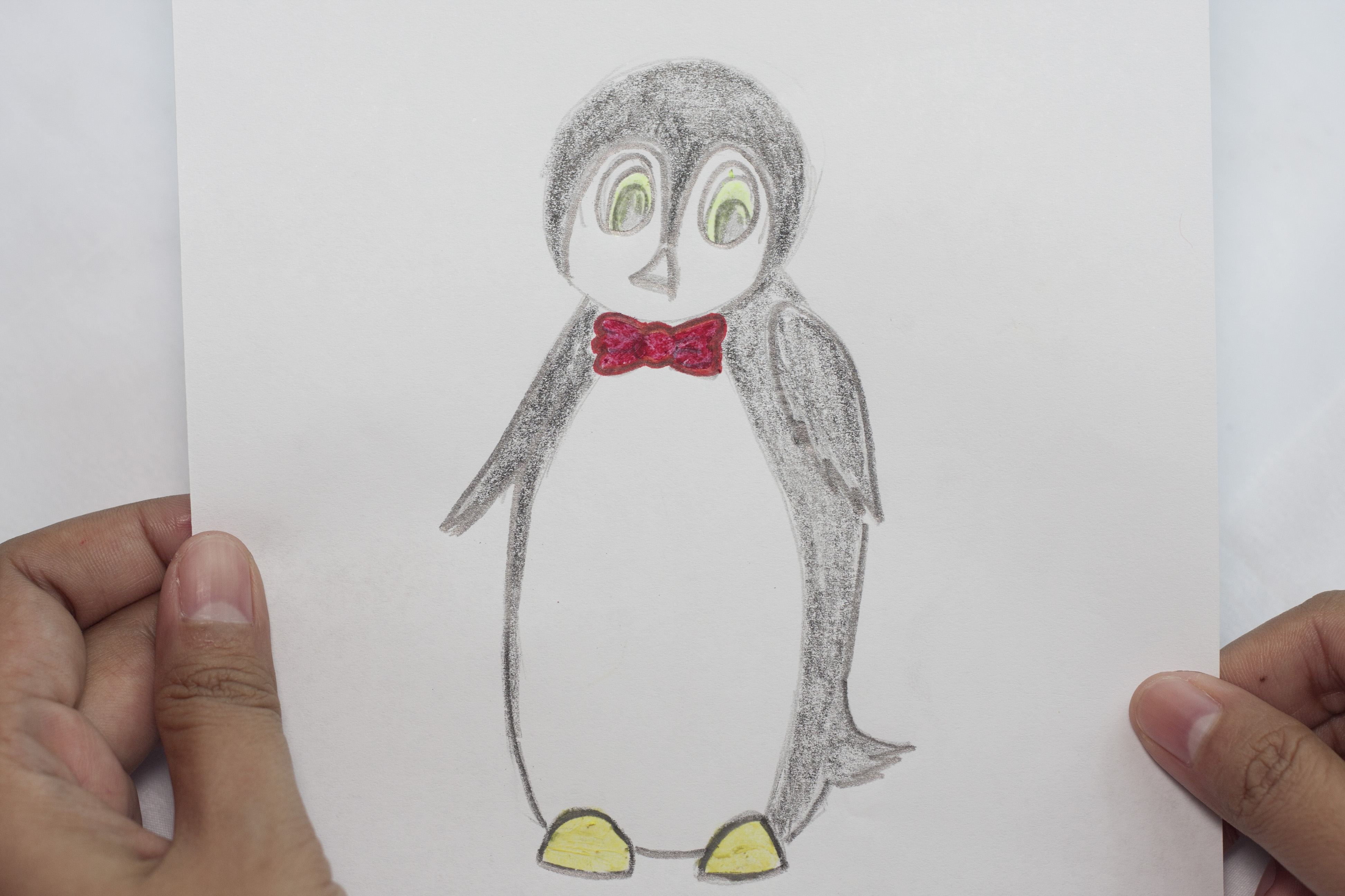 3888x2592 How To Draw A Cute Penguin Steps - Cute Penguin Drawing