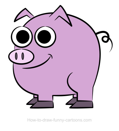 420x462 Pig Drawing - Cute Pig Drawing