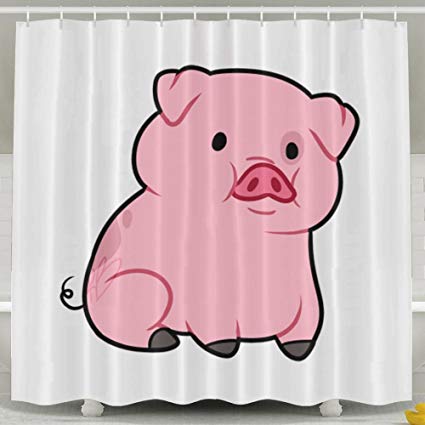 425x425 Letepro Cute Pig Cartoon Drawing Waterproof Fabric - Cute Pig Drawing