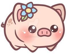 236x189 bacon flavored ice cream, piggy chilling - Cute Pig Drawing