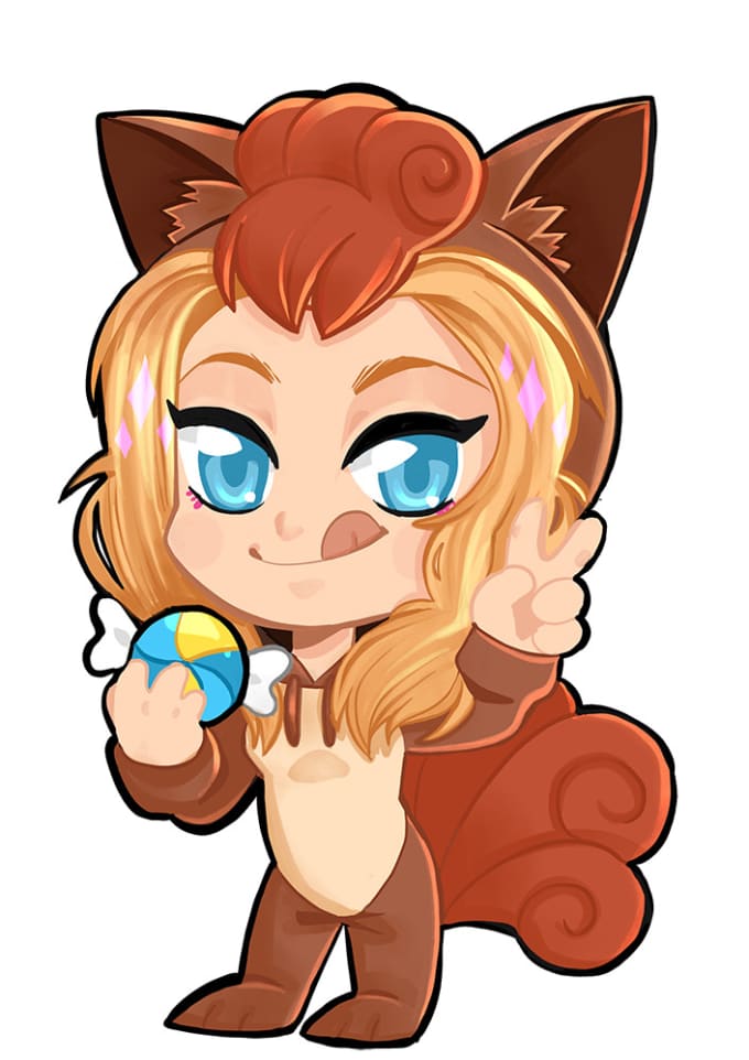 680x962 Draw You With A Cute Pokemon Costume - Cute Pokemon Drawings