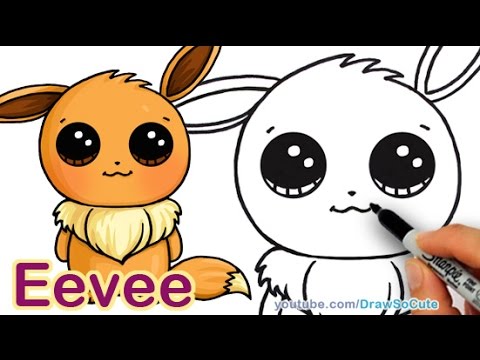 480x360 How To Draw Pokemon Eevee Step - Cute Pokemon Drawings