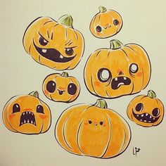Cute Pumpkin Drawing