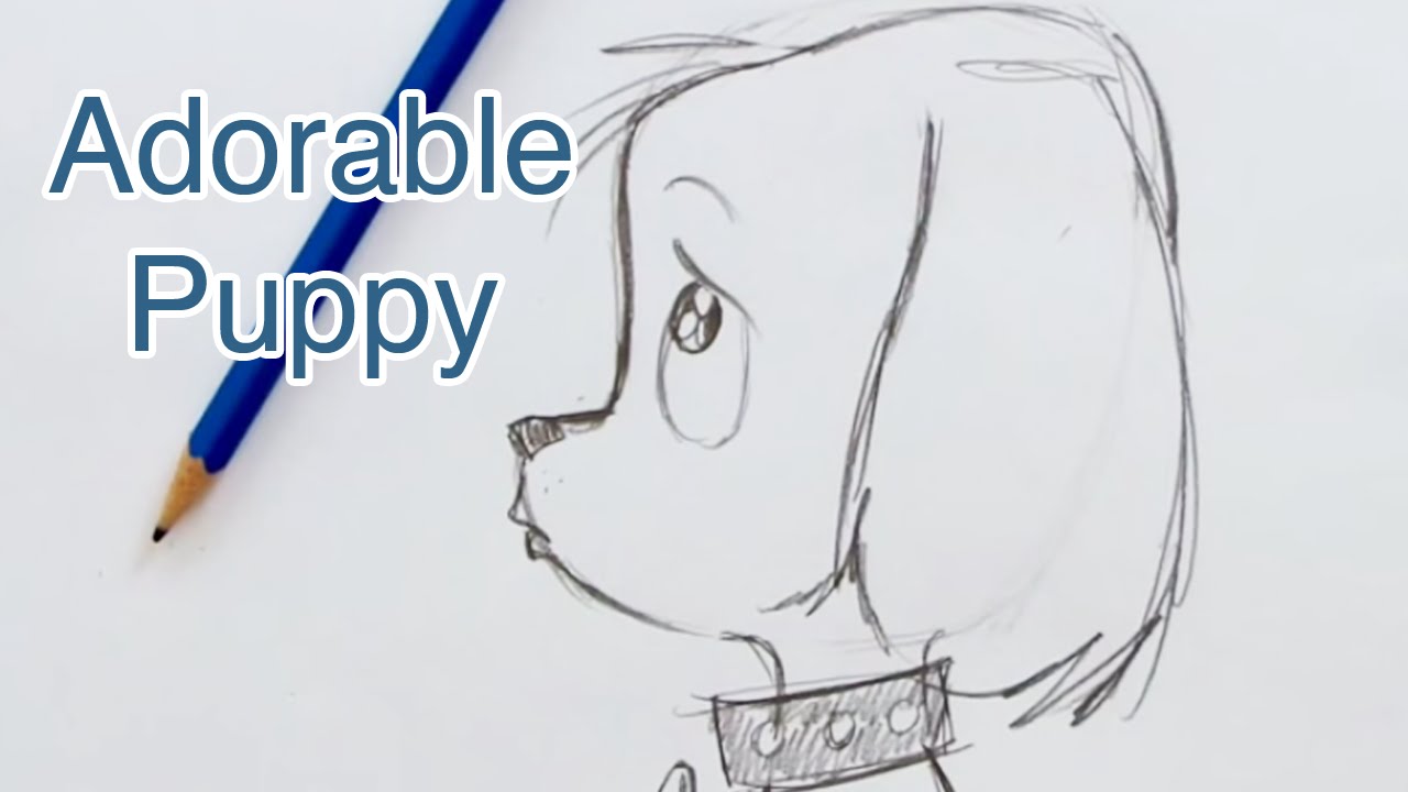 1280x720 How To Draw A Super Cute Puppy - Cute Puppy Eyes Drawing