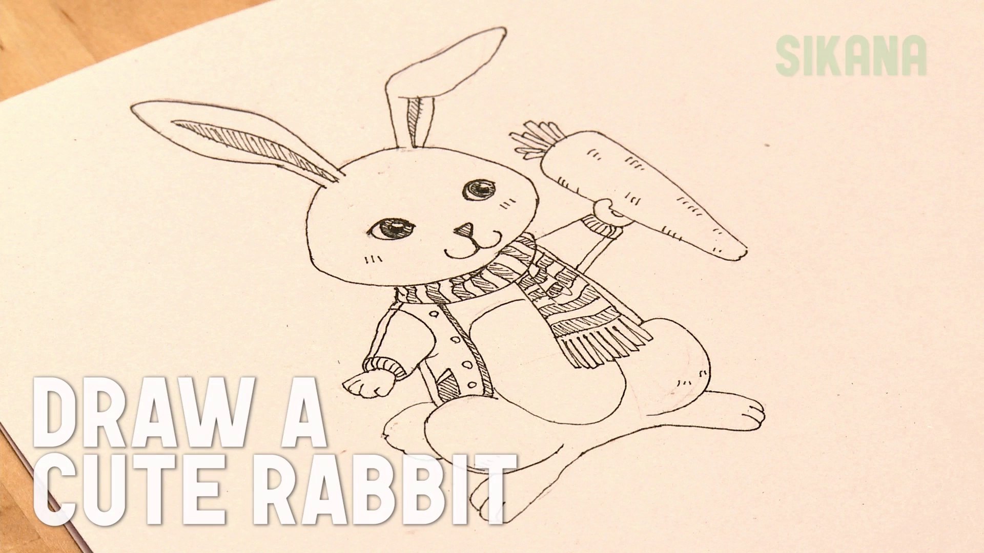 1920x1080 How To Draw A Cute Rabbit - Cute Rabbit Drawing