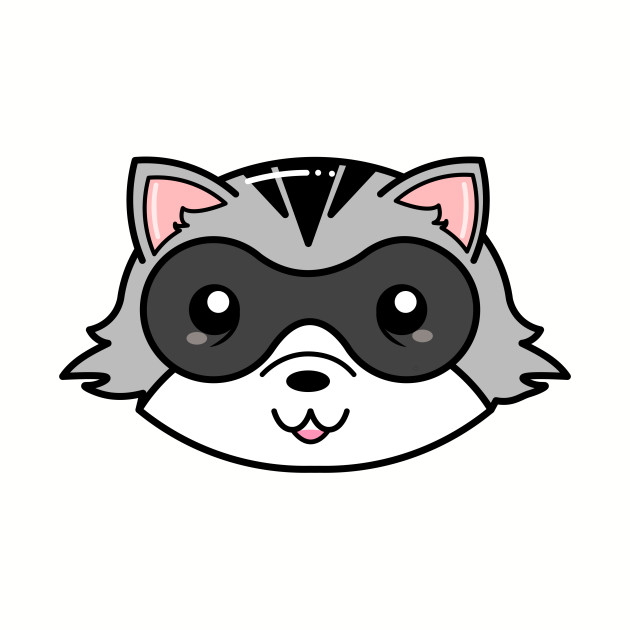630x630 Kawaii Cute Raccoon - Cute Raccoon Drawing