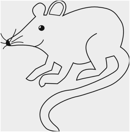 420x425 rat clipart black and white cute rat drawing outline scarf clipart - Cute Rat Drawing