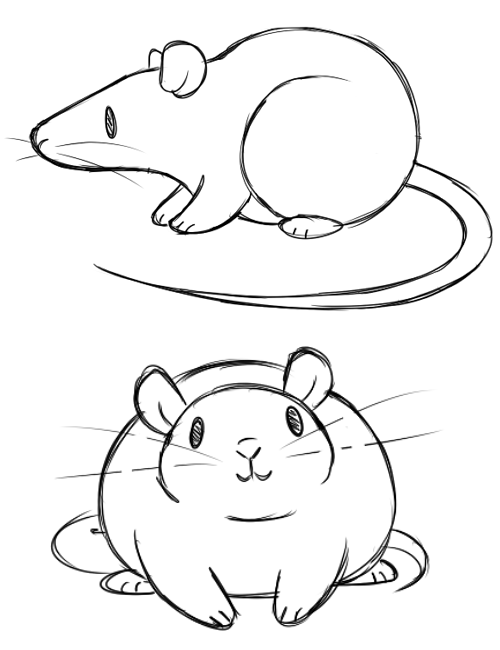 Cute Rat Drawing at Explore collection of Cute Rat