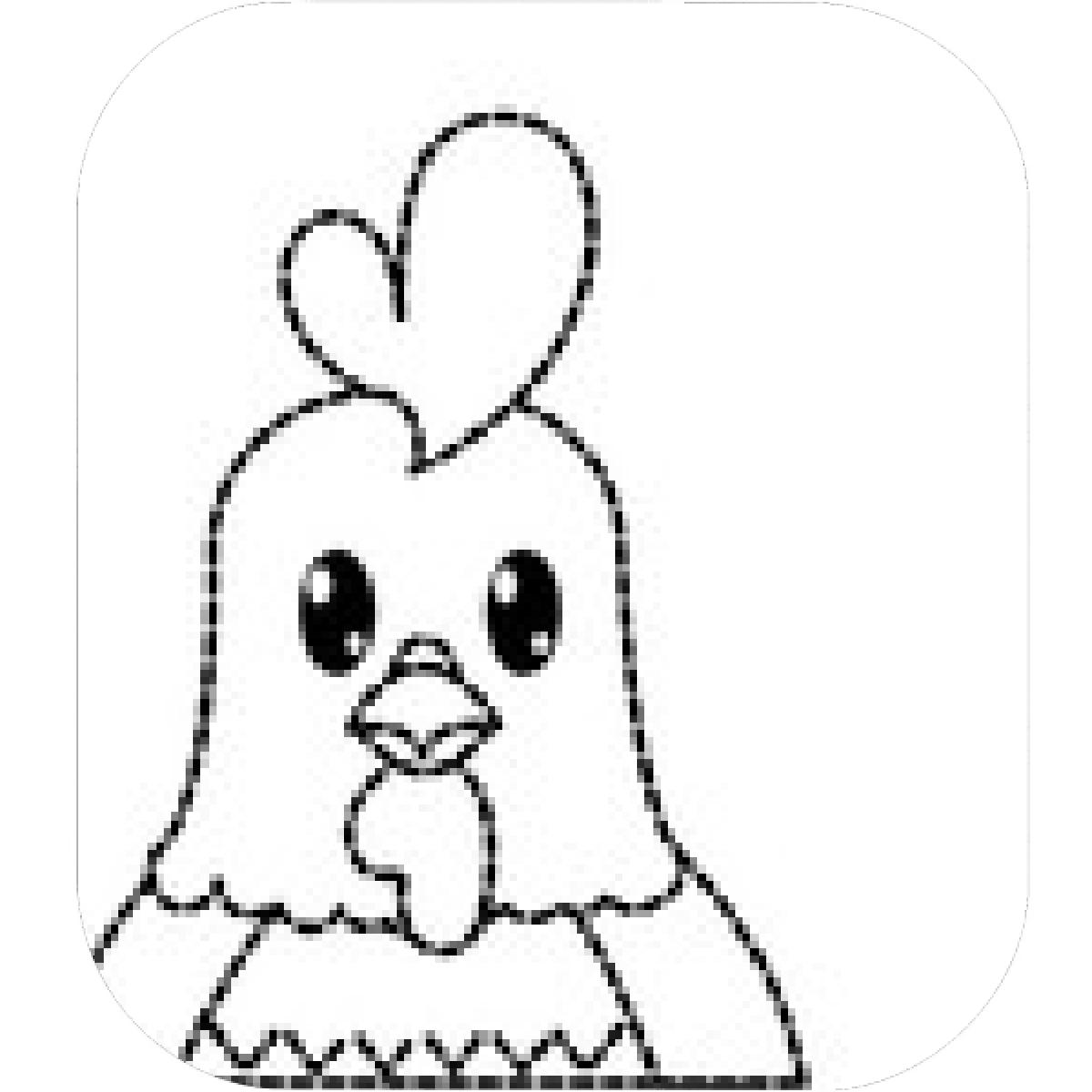 1200x1200 Designs Mein Mousepad Design Mousepad Selbst Designen - Cute Rooster Drawing