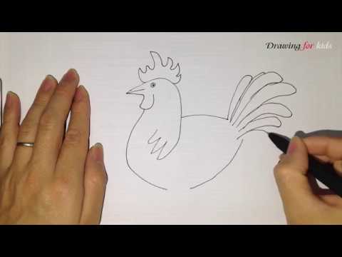 480x360 draw rooster easy gallic rooster in france draw so cute - Cute Rooster Drawing