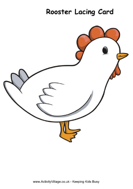 460x654 Learn To Draw A Rooster - Cute Rooster Drawing