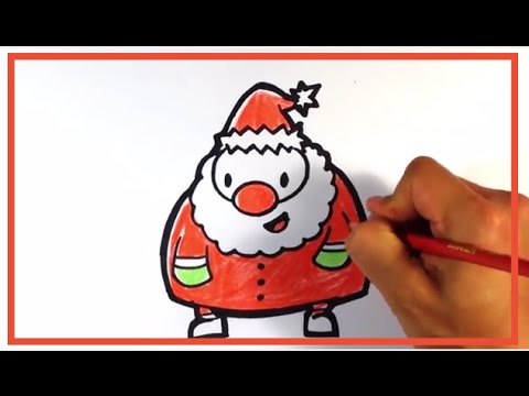 480x360 How To Draw A Cute Santa Claus Cute Santa Claus With Gifts - Cute Santa Claus Drawing