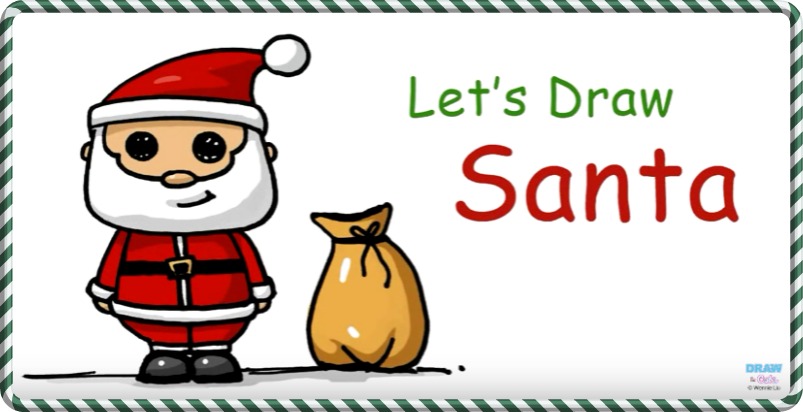 803x412 Learn How To Draw An Easy And Cute Santa Claus Craft Kiddies - Cute Santa Claus Drawing