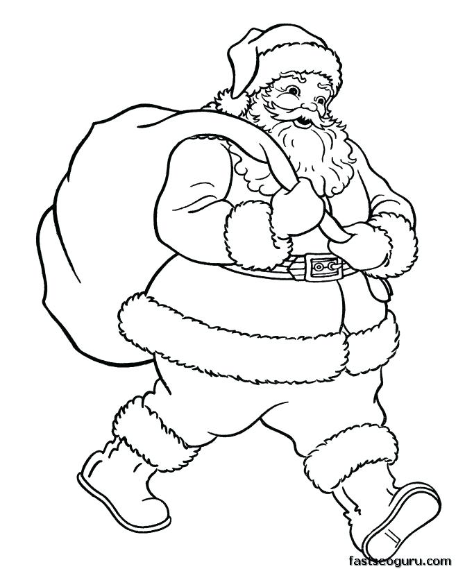 670x820 Santa Claus To Coloring - Cute Santa Claus Drawing