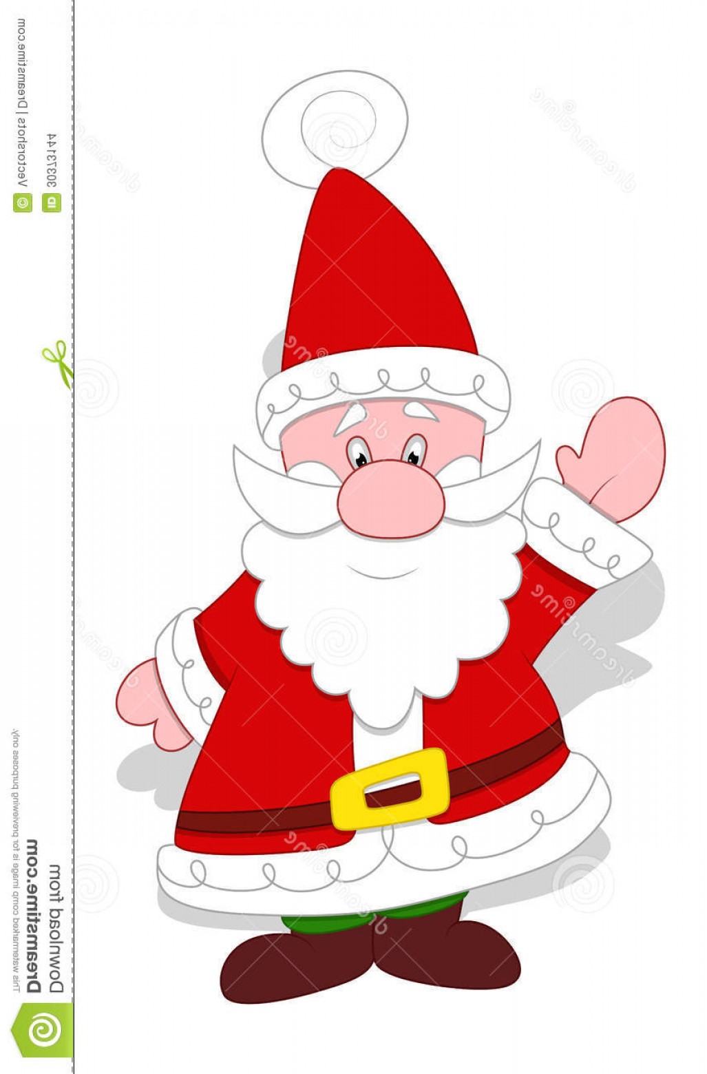 1027x1560 Stock Images Very Cute Santa Claus Vector Drawing Art Cartoon - Cute Santa Claus Drawing