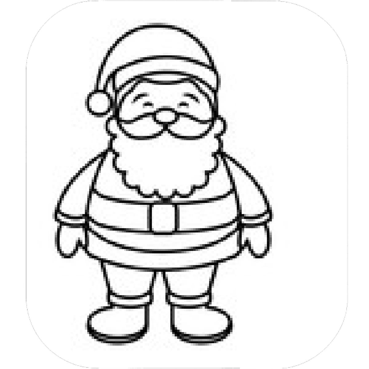 1200x1200 Designs Mein Mousepad Design Mousepad Selbst Designen - Cute Santa Claus Drawing