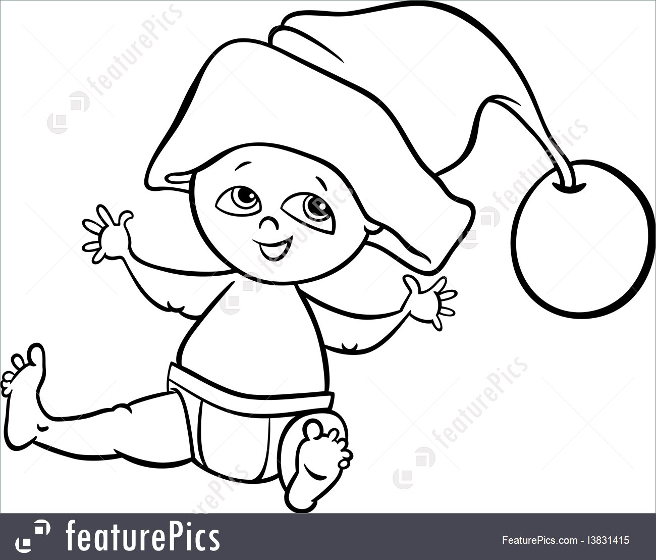 1300x1109 Cute Santa Drawing - Cute Santa Drawing