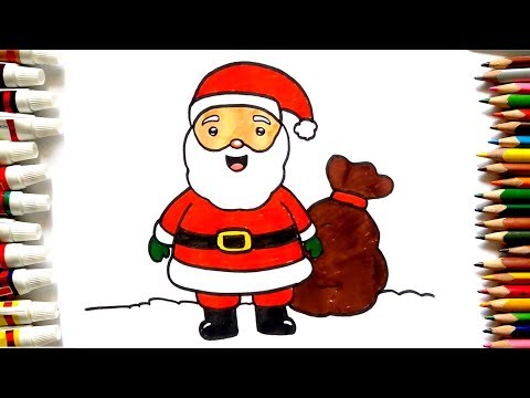 480x360 Download How To Draw Cute Santa Claus Super Easy Drawing Merry - Cute Santa Drawing