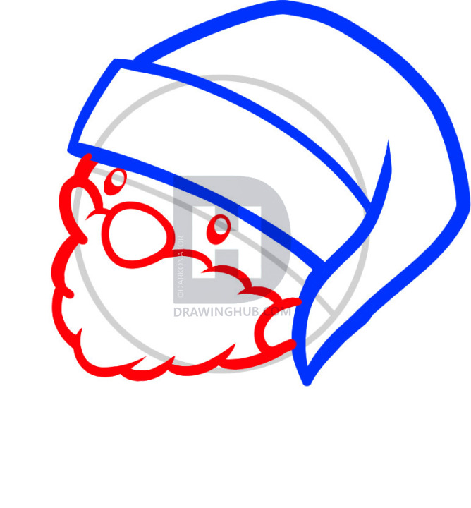 668x720 How To Draw A Cute Santa, Cute Santa, Step - Cute Santa Drawing