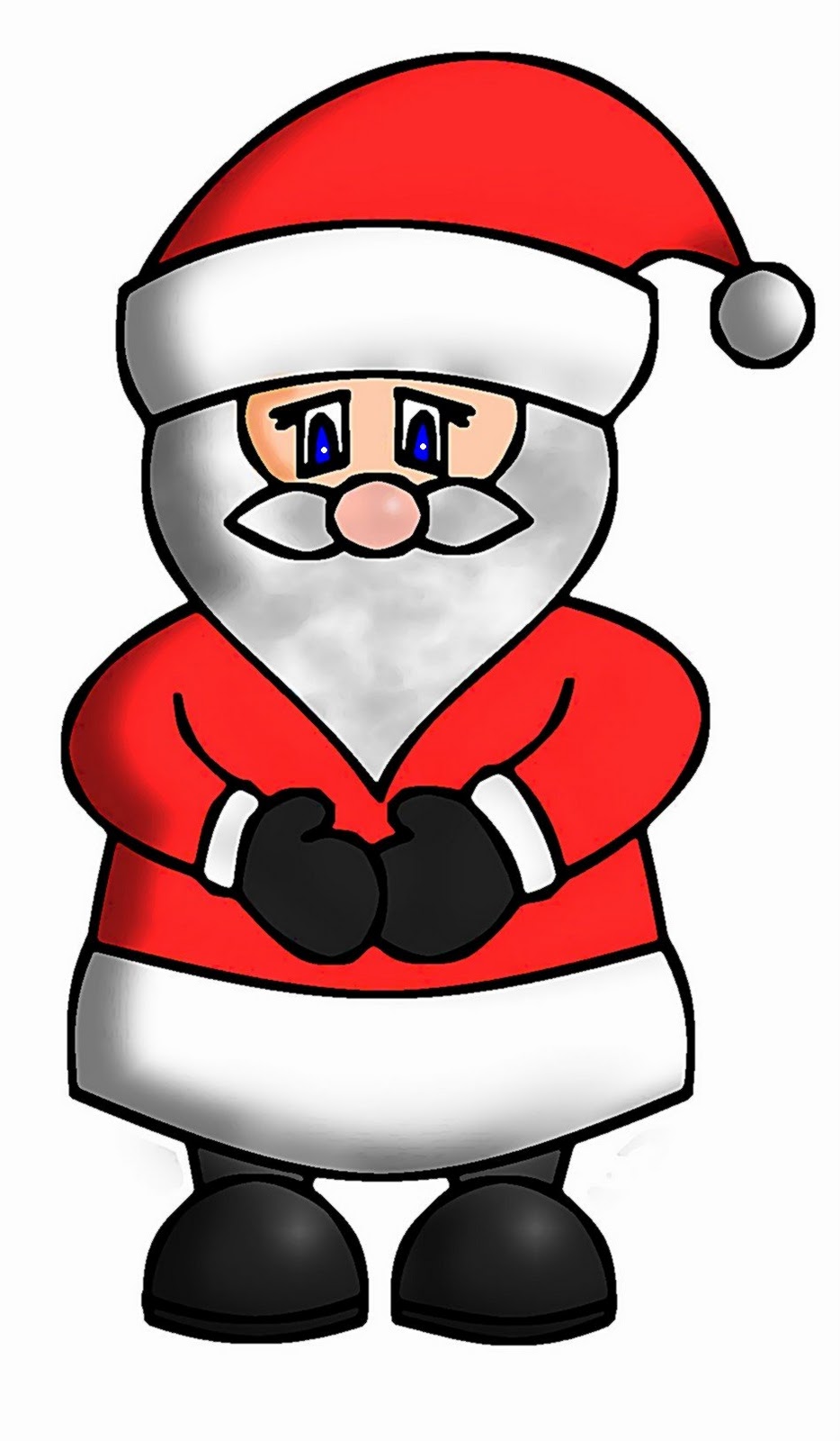 934x1600 How To Draw Cute Santa - Cute Santa Drawing