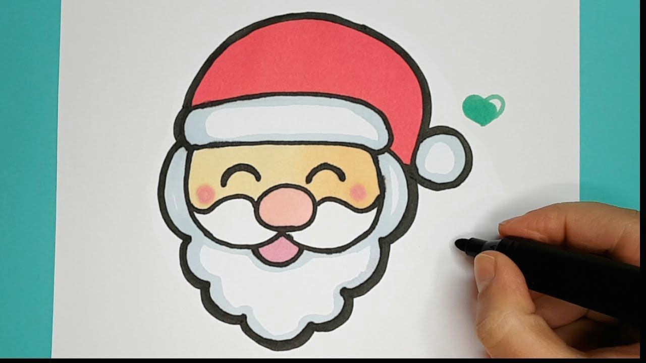 1280x720 Youtube Cute Santa Christmas Drawings - Cute Santa Drawing