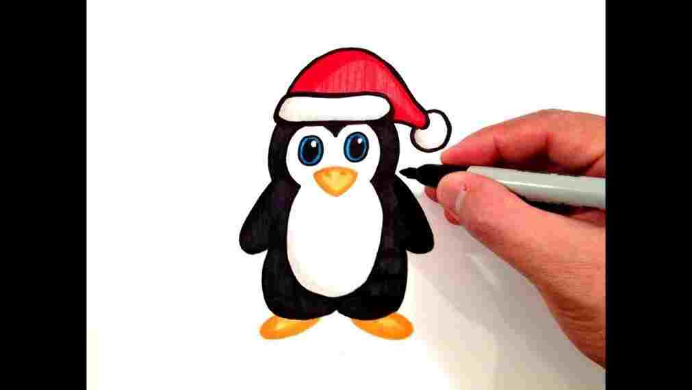 1011x569 How Draw So Cute Santa Hat To Bunny For Christmas Real Time Ing - Cute Santa Drawing