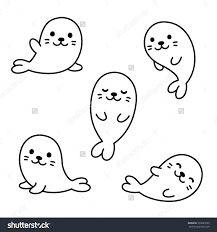 217x232 Image Result For Simple Seal Drawing Drawings In Seal - Cute Seal Drawing