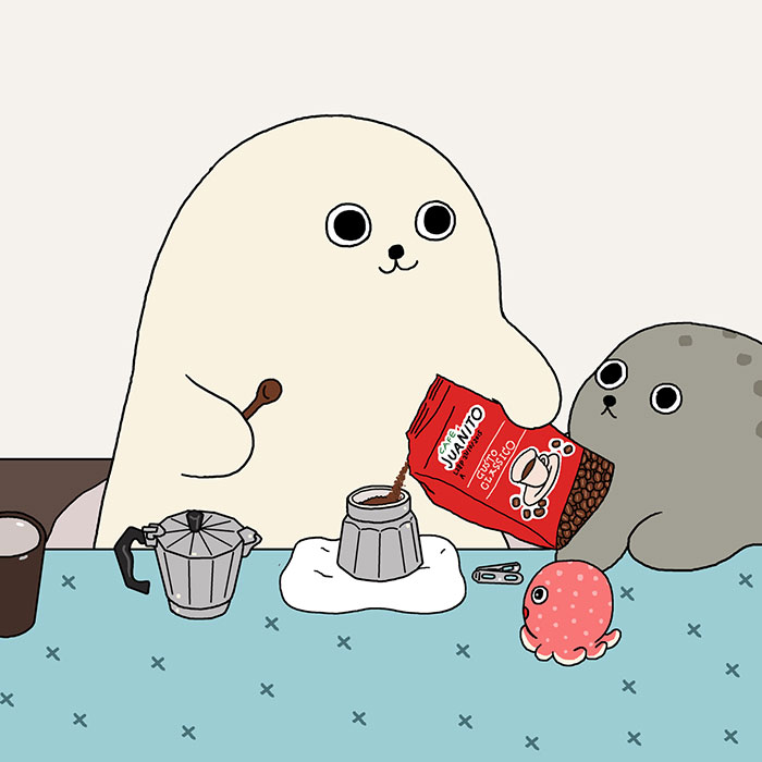 700x700 A Cute Seal's Everyday Life - Cute Seal Drawing