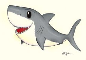 288x200 Cute Shark Drawing - Cute Shark Drawing
