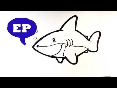 480x360 How To Draw A Cute Shark - Cute Shark Drawing