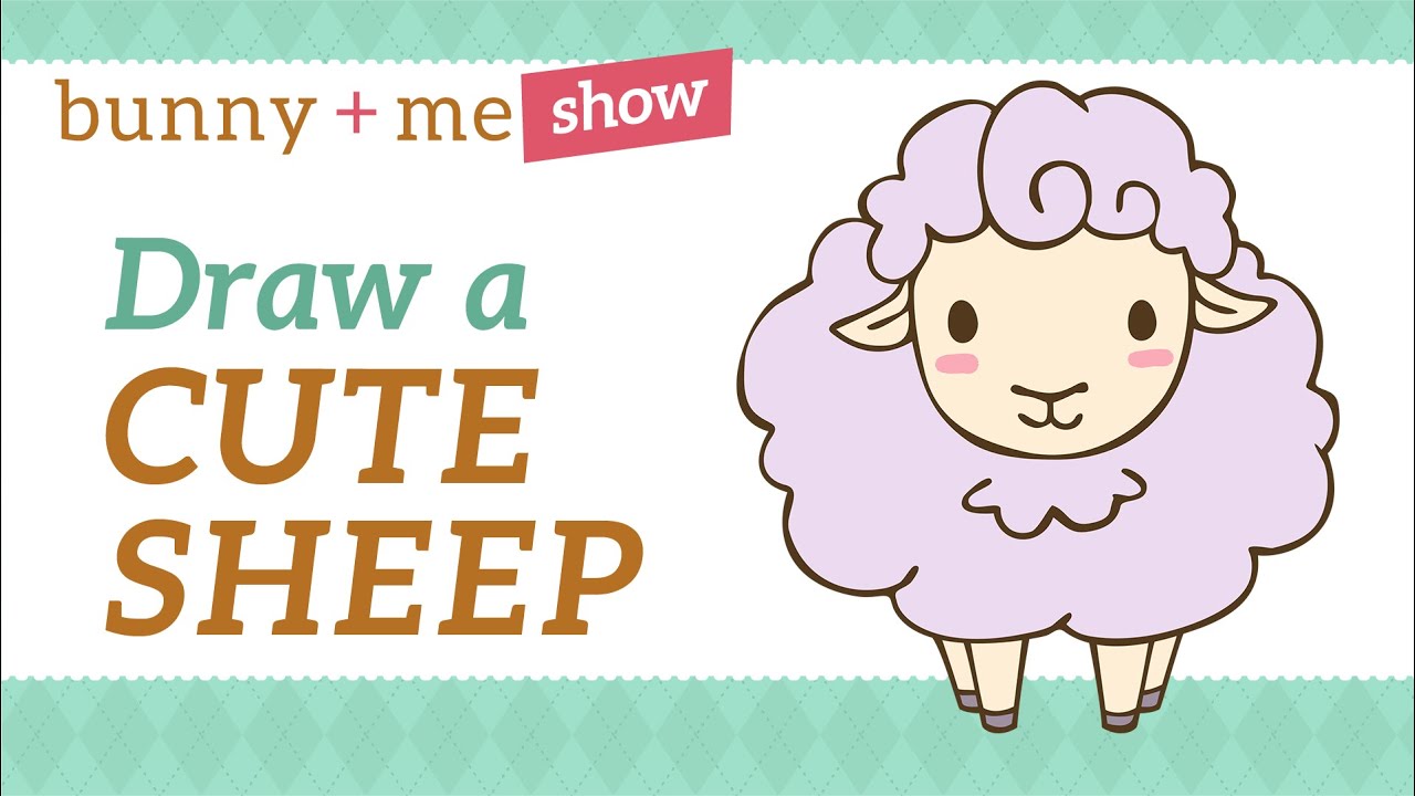 1280x720 Easy Drawing Tutorial - Cute Sheep Drawing