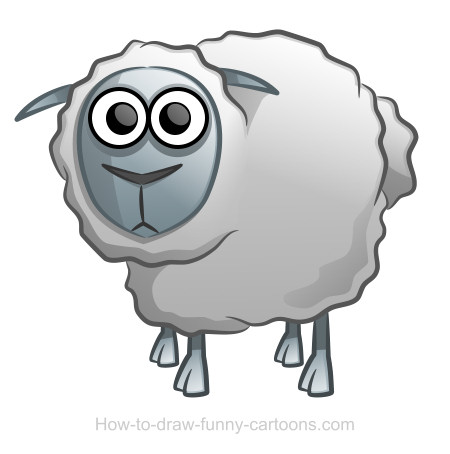 450x454 Sheep Drawing - Cute Sheep Drawing