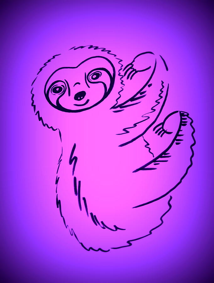 682x900 Cute Sloth Drawing - Cute Sloth Drawing