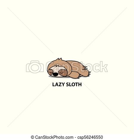 450x470 lazy sloth, cute sloth sleeping icon, logo design, vector - Cute Sloth Drawing
