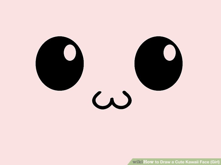 728x546 How To Draw A Cute Kawaii Face - Cute Smile Drawing