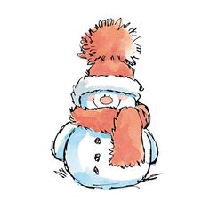 Cute Snowman Drawing