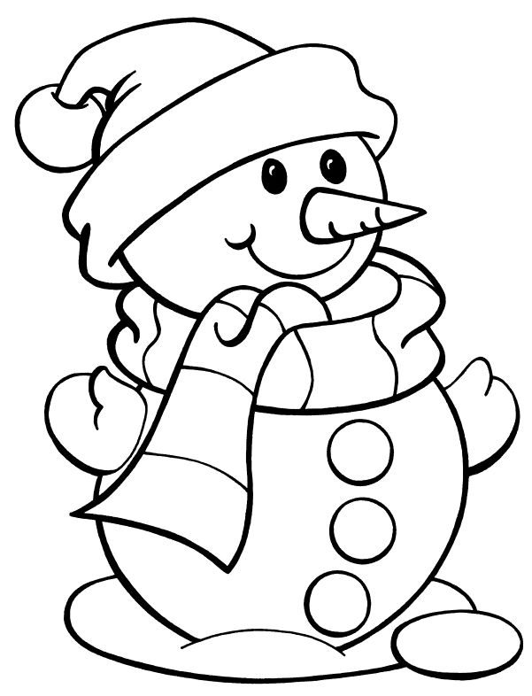 601x786 Snowman Drawing Cute For Free Download - Cute Snowman Drawing