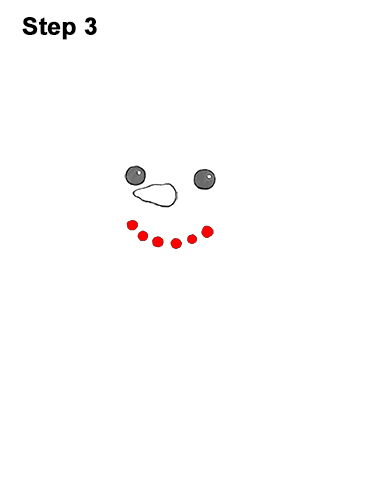 386x500 How To Draw A Snowman - Cute Snowman Drawing