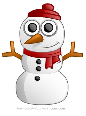 343x464 Snowman Drawing - Cute Snowman Drawing