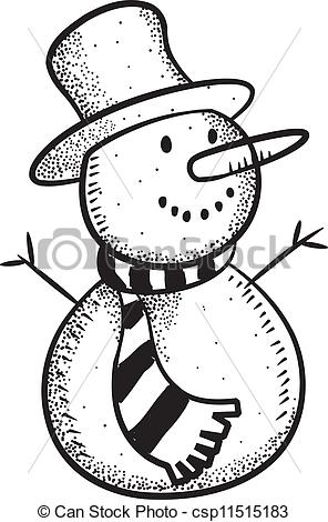 296x470 Cute Snowman Doodle - Cute Snowman Drawing